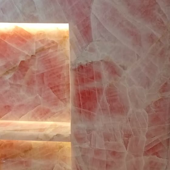 Textura: Quartzo rosa